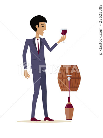 Man with Wine in Alcohol Department Store Man with Wine in Alcohol Department Store 25623388