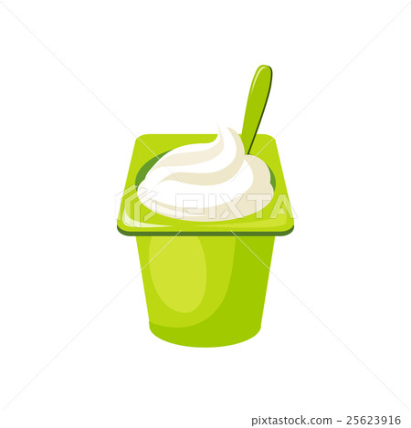 Plain Yogurt,Milk Based Product Isolated Icon 25623916
