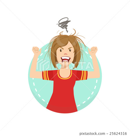 Pissed Off Emotion Body Language Illustration 25624316