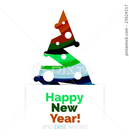 Christmas and New Year promotion banner design 25624317