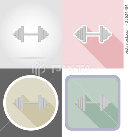 dumbbell flat icons vector illustration dumbbell flat icons vector illustration 25624484