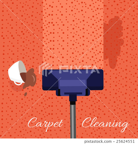 Carpet Cleaning Vector Concept In Flat Design 25624551