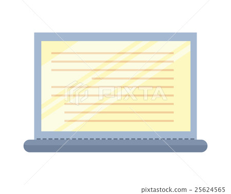 Laptop Vector Illustration in Flat Design. Laptop Vector Illustration in Flat Design. 25624565