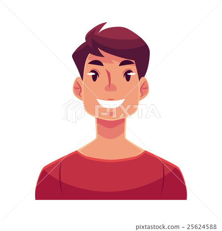 young-man-face-smiling-facial-expression-stock-illustration