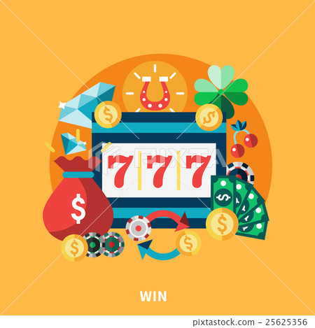 Casino Pockie Machine Round Composition 25625356