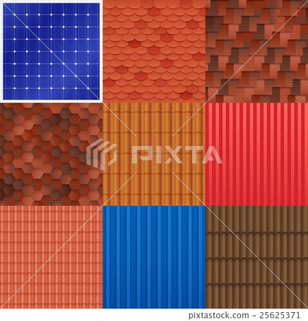 House Roof Tile Set 25625371