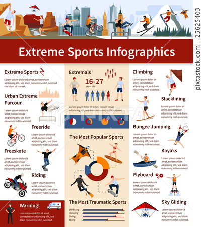 Extreme Sports Infographics Extreme Sports Infographics 25625403