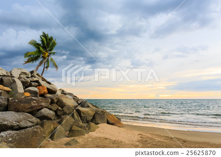 sunset on the beach 25625870