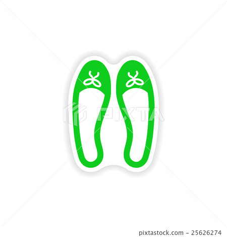 stylish paper sticker on white background women's 25626274