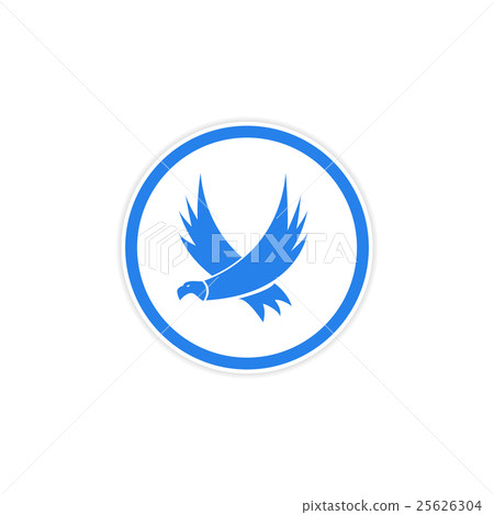 sticker silhouette of an eagle 25626304
