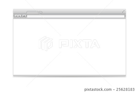 Opened browser vector template. Vector mockup - Stock Illustration ...