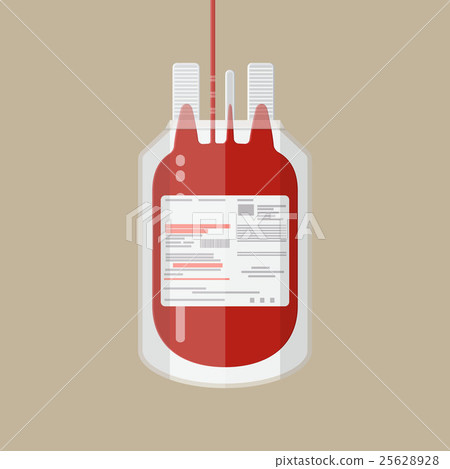 Plastic blood bag. Donate concept 25628928