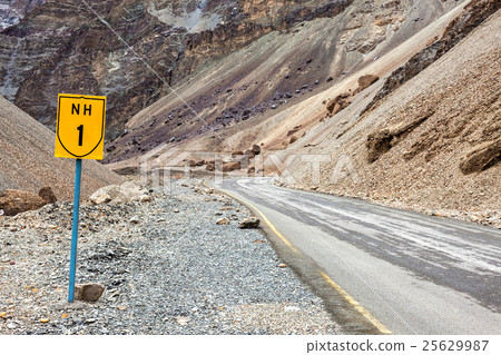 Srinagar Leh national highway NH-1 in Himalayas 25629987