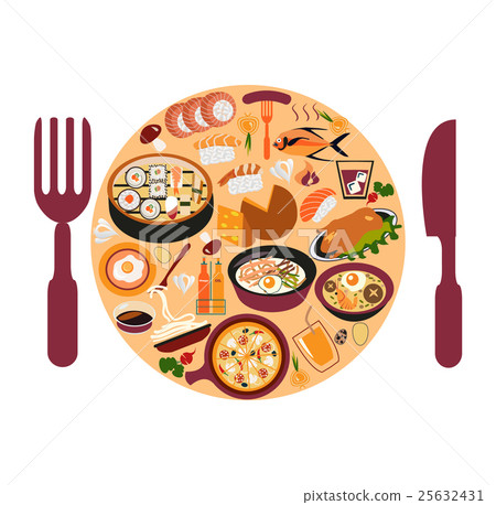 Asian food set Asian food set 25632431