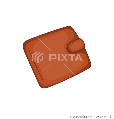 Brown leather wallet icon, cartoon style Brown leather wallet icon, cartoon style 25633481