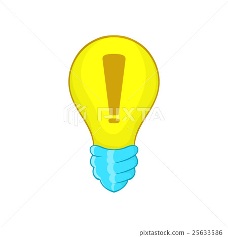 Light bulb idea icon, cartoon style Light bulb idea icon, cartoon style 25633586