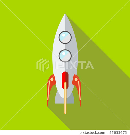 Space rocket icon in flat style Space rocket icon in flat style 25633673