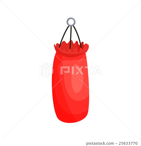 Punching bag icon, cartoon style 25633770