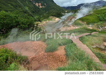 Famous Valley of Geysers. Famous Valley of Geysers. 25633800