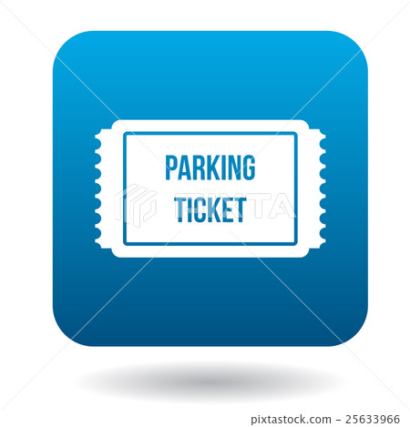 Parking ticket icon, simple style Parking ticket icon, simple style 25633966