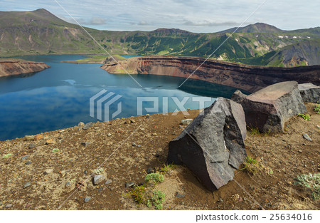 Lake in Caldera volcano Ksudach. South Kamchatka Lake in Caldera volcano Ksudach. South Kamchatka 25634016
