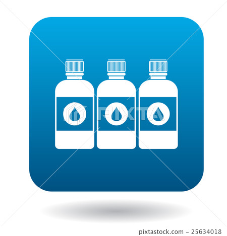 Printer ink bottles icon, cartoon style 25634018