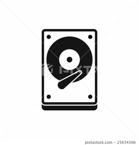 HDD icon icon, simple style 25634306