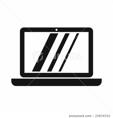 Laptop icon, simple style 25634332