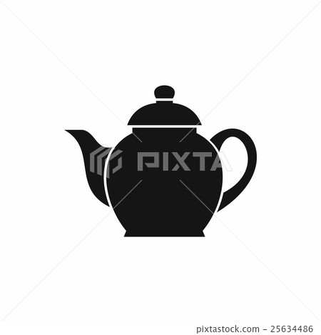 Teapot icon, simple style 25634486