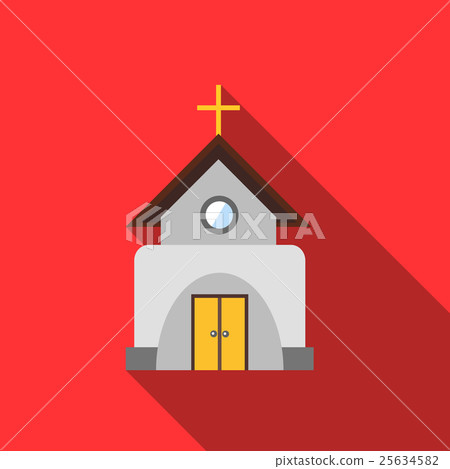 Church icon, flat style Church icon, flat style 25634582