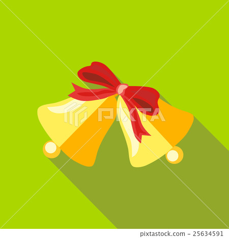 Bells icon, flat style 25634591