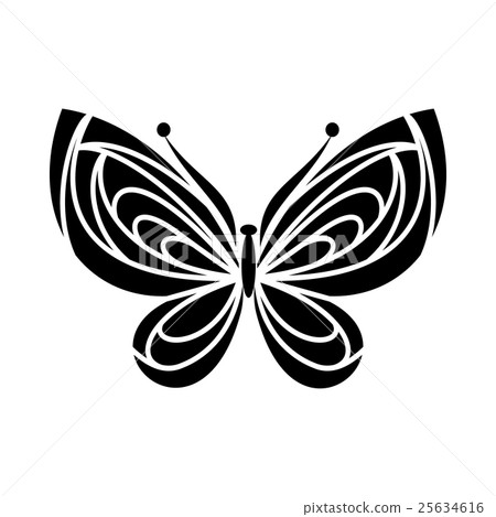 Beautiful butterfly icon, simple style 25634616
