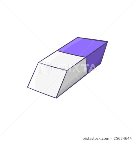 Blue and white rubber pencil eraser icon 25634644