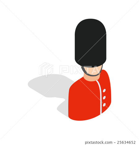 Royal guardsman icon, isometric 3d style Royal guardsman icon, isometric 3d style 25634652