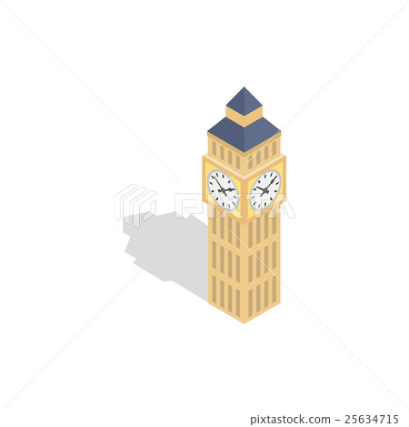 Big Ben icon, isometric 3d style Big Ben icon, isometric 3d style 25634715
