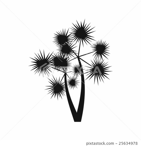 Prickly palm icon, simple style 25634978