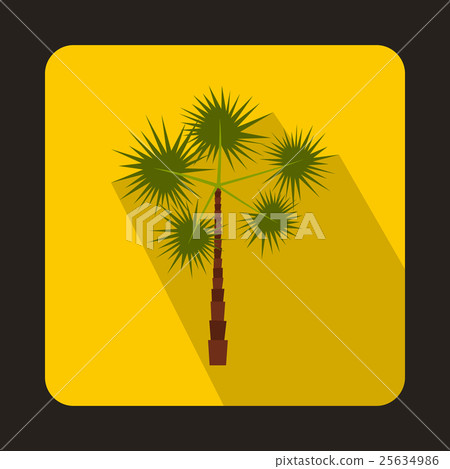 Palm tree icon in flat style - Stock Illustration [25634986] - PIXTA