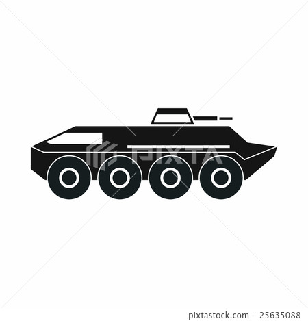 Armored personnel carrier icon, simple style Armored personnel carrier icon, simple style 25635088