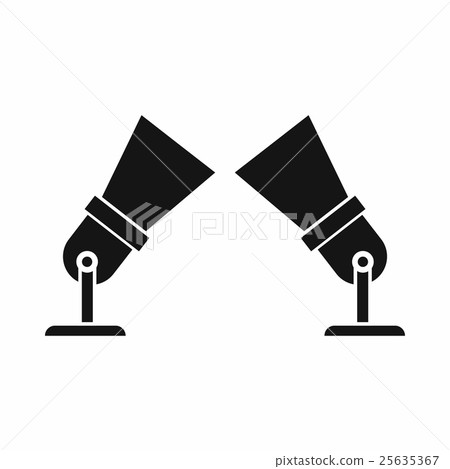 Floodlights icon, simple style Floodlights icon, simple style 25635367