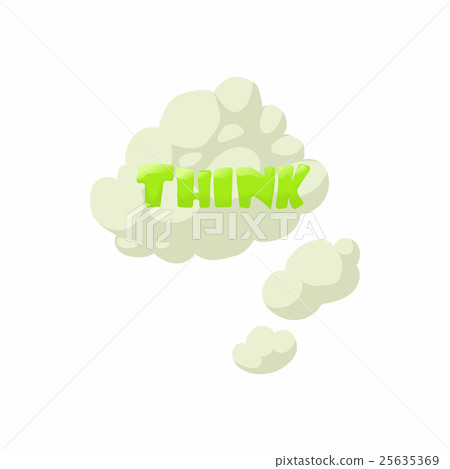 Thoughts icon, cartoon style Thoughts icon, cartoon style 25635369