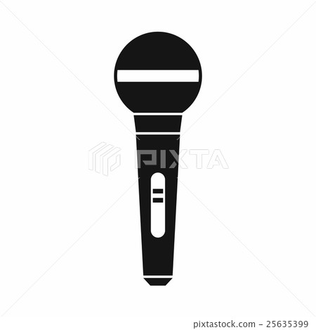 Microphone icon, simple style 25635399
