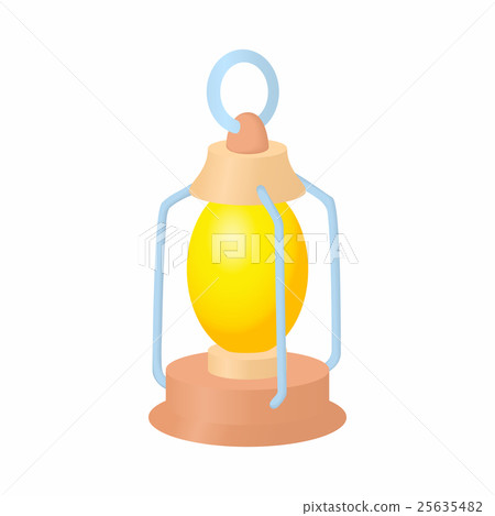 Kerosene lamp icon, cartoon style Kerosene lamp icon, cartoon style 25635482