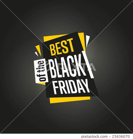 Black Friday sale sticker vector isolated 25636070