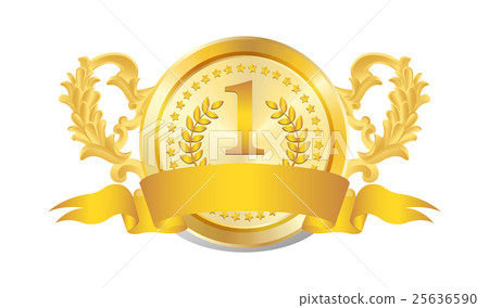 Gold badge - Stock Illustration [25636590] - PIXTA
