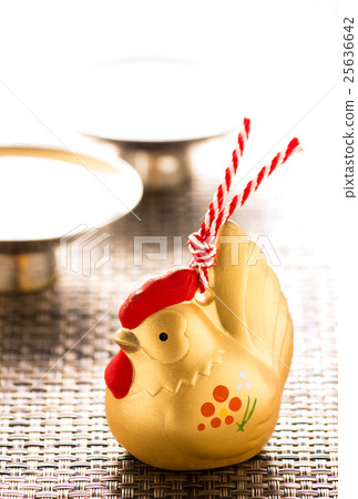 Rooster root year New Year's material postcard template 25636642