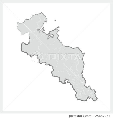 Kyoto Prefecture drawn with a brush Kyoto Prefecture drawn with a brush 25637267