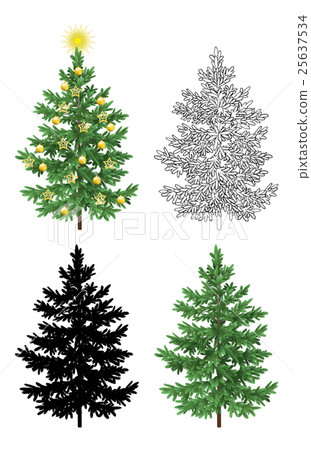 Set of Christmas Trees 25637534