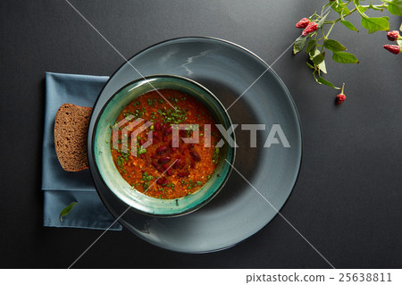 bowl of bean soup 25638811