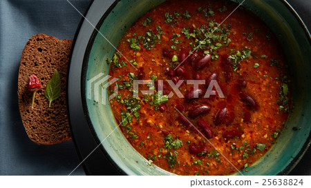 bowl of homemade red bean soup 25638824