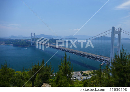 [Seto Ohashi seen from Mt. Washu] Shimotsui Noura, Kurashiki City, Okayama Prefecture 25639398